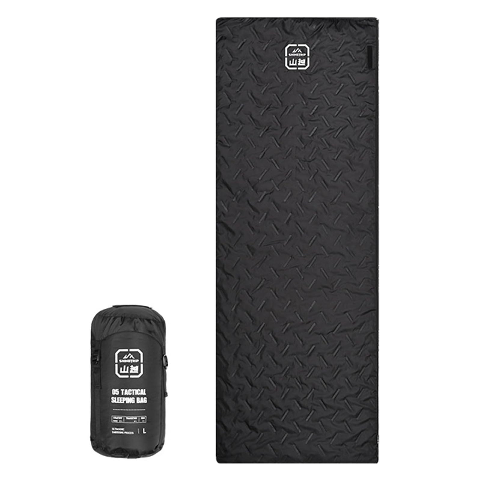 Sleeping Bag, 190 x 70 cm Ultrasonic Warmth Sleeping Bag with Compression Sack, 5-15°C Faux Silk Cotton Camping Bag for Backpacking Hiking Travel (Left)