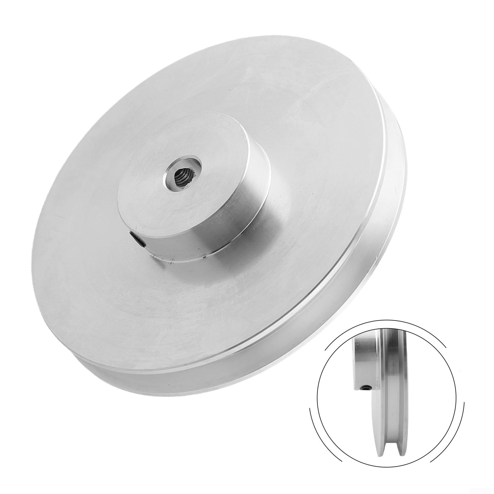 Poulies à rainure en V en aluminium haute performance pour courroies de 6 mm de largeur, tailles allant de 20 mm à 80 mm de diamètre extérieur (80)