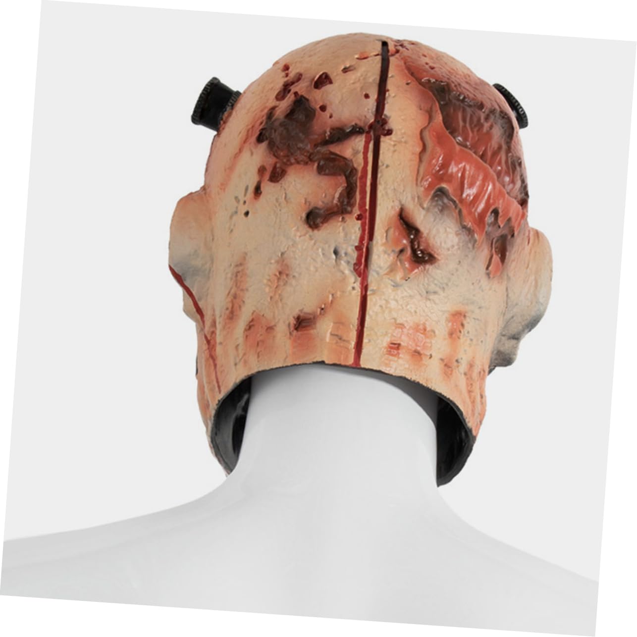Maschera da Zombi Infetto per Halloween Maschere Spaventose in Rp per Adulti e Ragazza Accessorio Realistico per Feste Cosplay e Decorazioni Horror