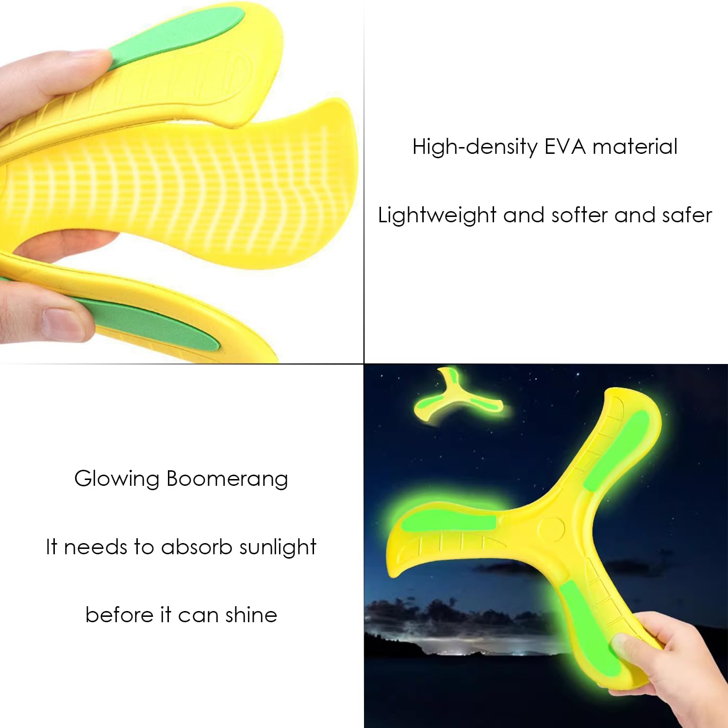 5 Pezzi di Boomerang Splendente, Giocattoli Creativi E Divertenti, Giocattoli per Bambini per Bambini, Regali per Bambini.