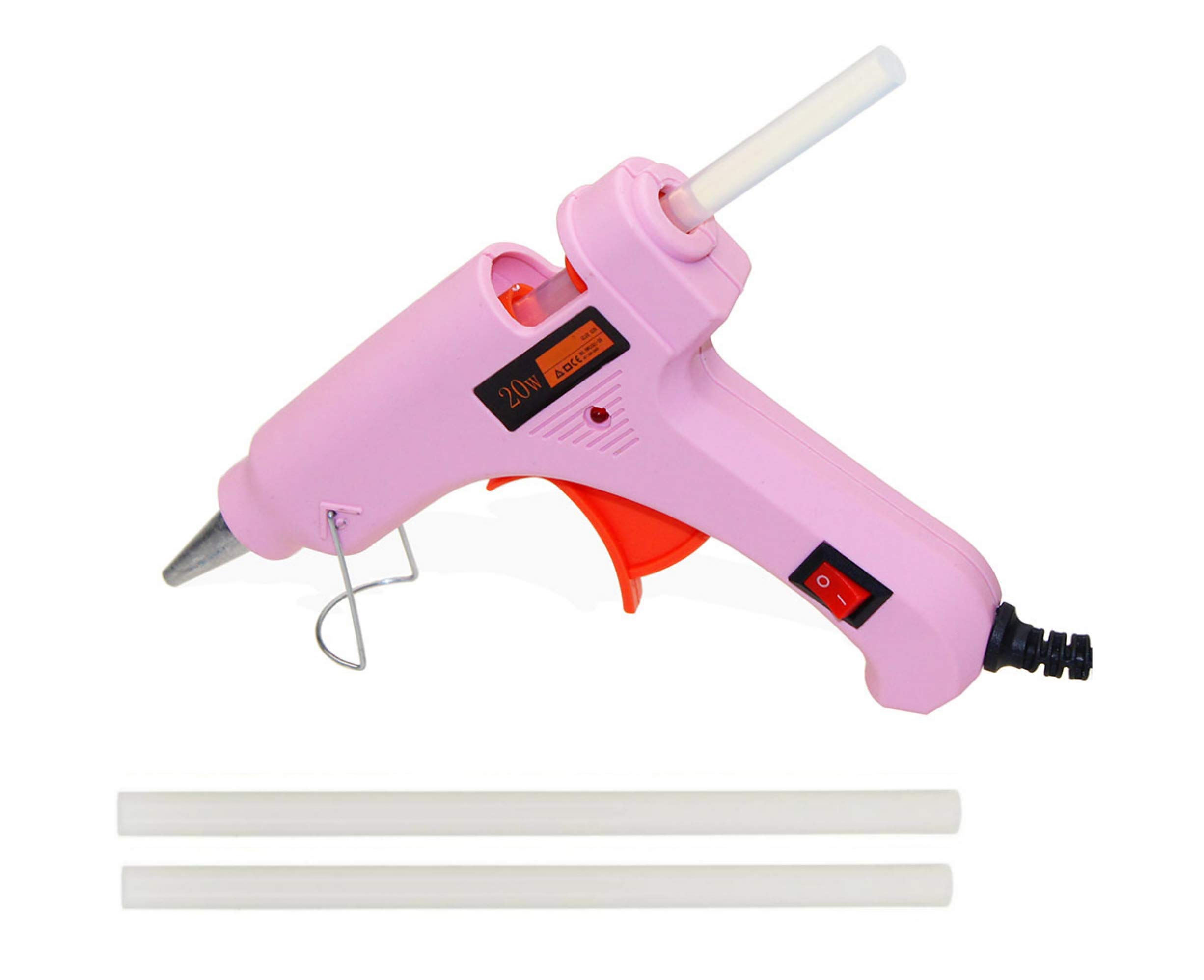 FADMAN HOT MELT GLUE GUN | OPERATING POWER 20 WATT | ON OFF SWITCH & INDICATOR | PINK MINI 2 STICKS-image-35