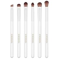 Vista 1 de Juego de brochas de maquillaje de ojos, 6 piezas de brochas profesionales para mezclar sombra de ojos, para corrector, cejas, delineador de ojos