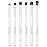 Eye Makeup Brush Set, 6 Pcs Professional Blending Eyeshadow Makeup Brushes for Concealer Eyebrows Eyeliner, Soft Hairs & Wood Handle (white 6pcs)
