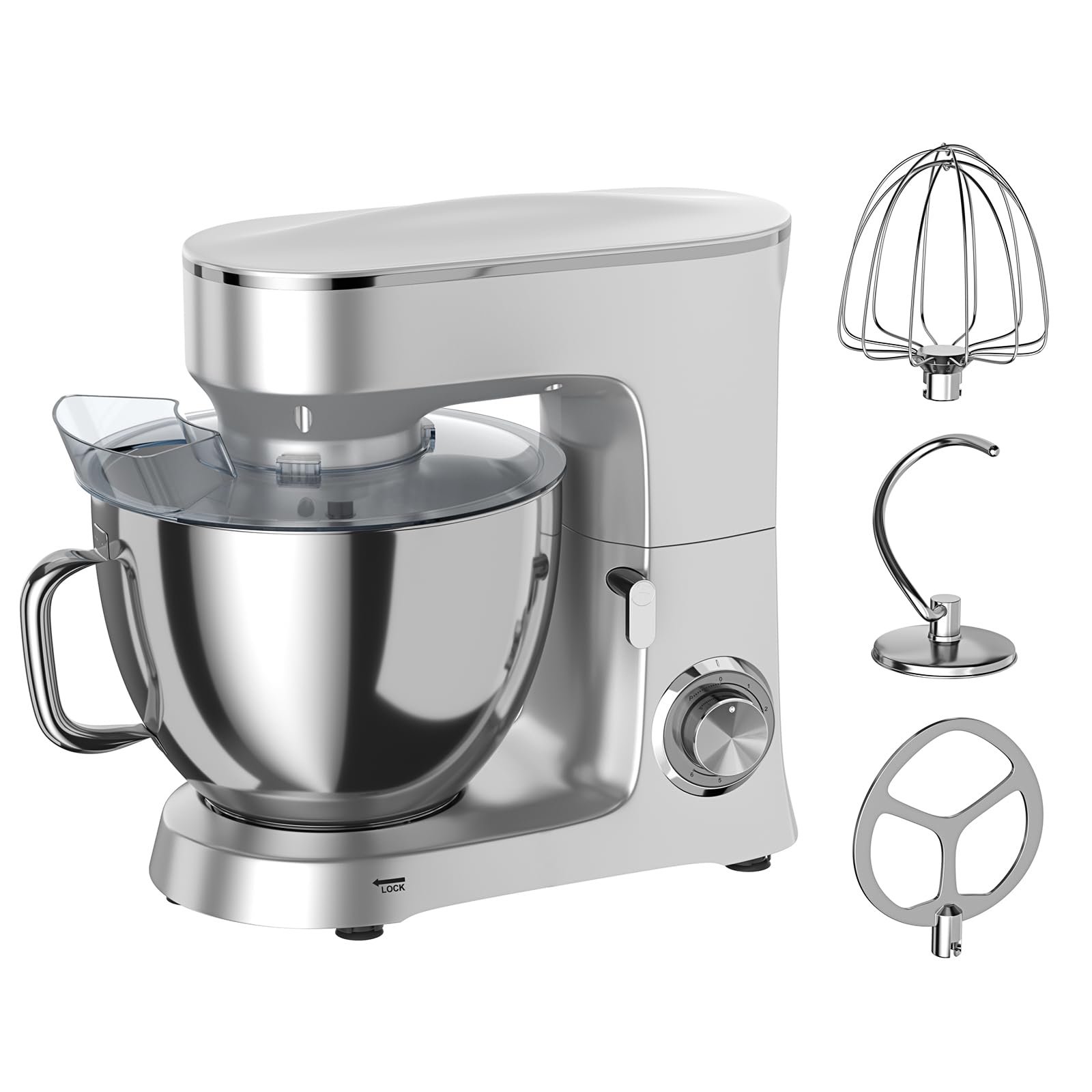 スタンドミキサー・卓上ミキサー・ステンレス製・8L Amazon | Xverycan スタンドミキサー 卓上ミキサー 8L大容量 3種類