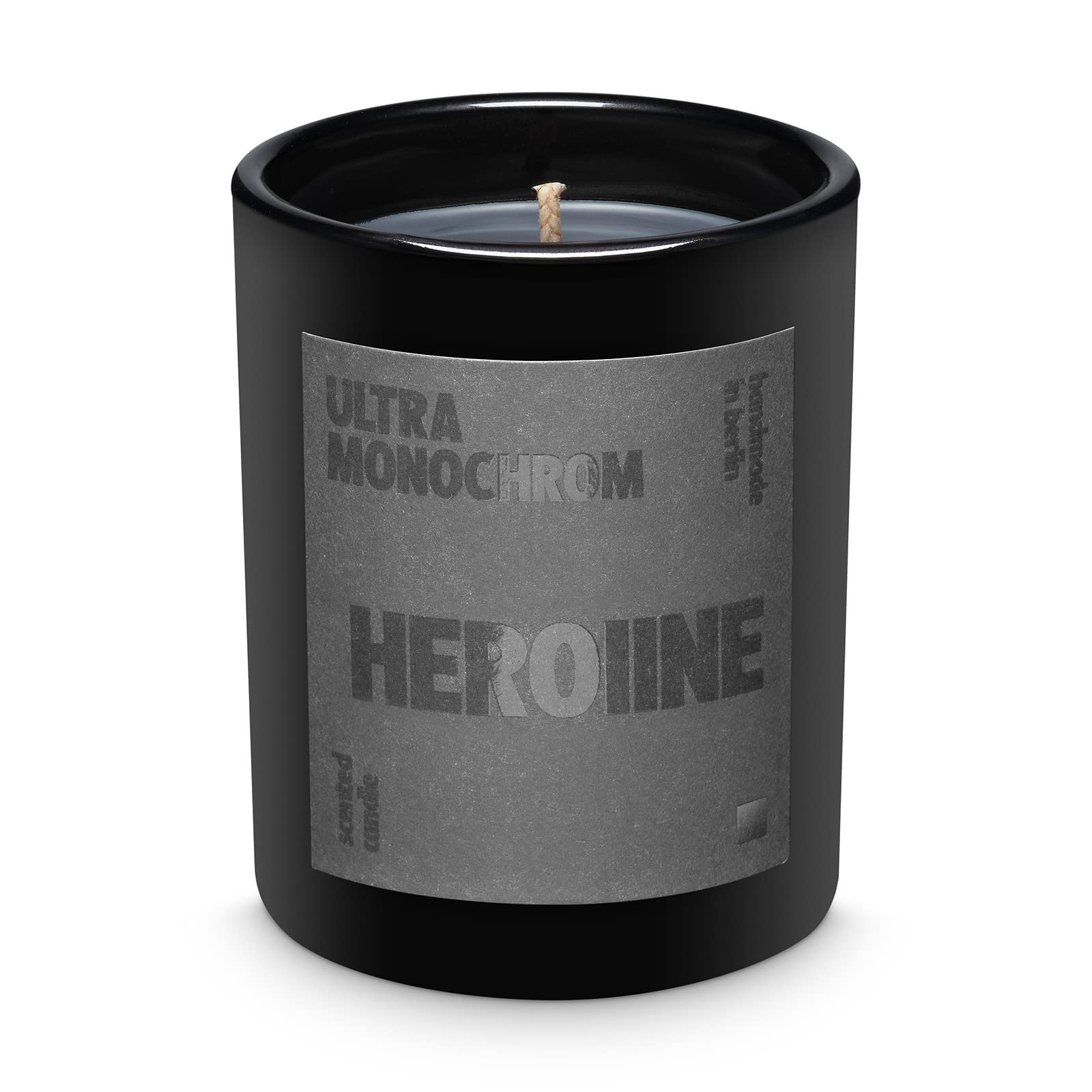 HEROIINE I Duftnote: Vetiver I Handgemachte Duftkerze mit Rapswachs I 220gr I 60 Std. Brenndauer I in Deutschland gefertigt