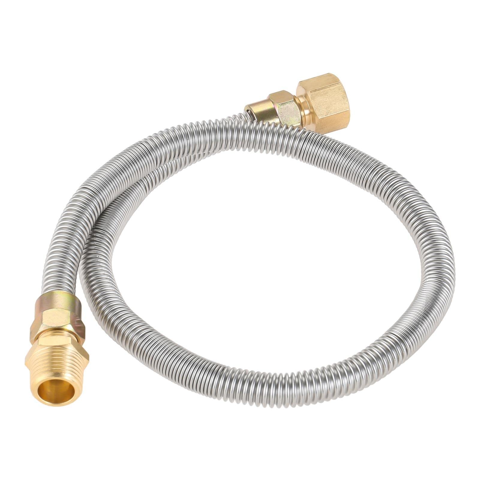 Pisamhid Flex Gas Line without Whistle, Connection Kit for Flexible Gas  Pipes for Garage Heaters, Gas Stoves, Wall Heaters and Accessories for Gas  Dryers : Amazon.de: DIY u0026 Tools