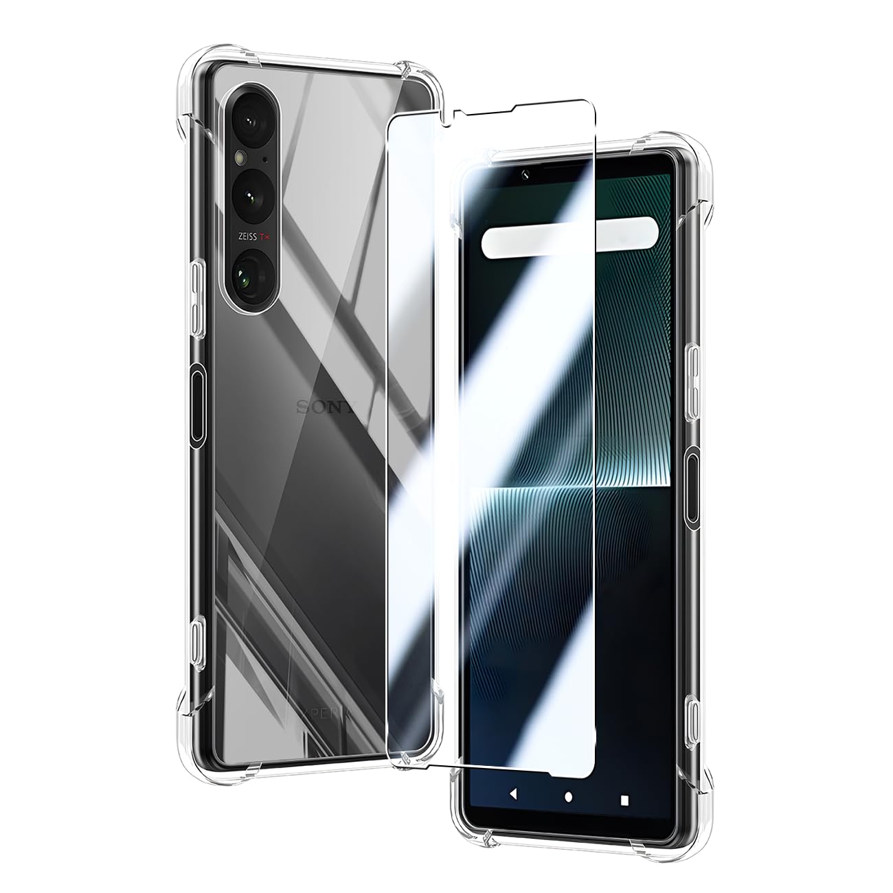 Amazon | 対応 Xperia 1 V ケース + Xperia 1 V ガラスフィルム SENXLL
