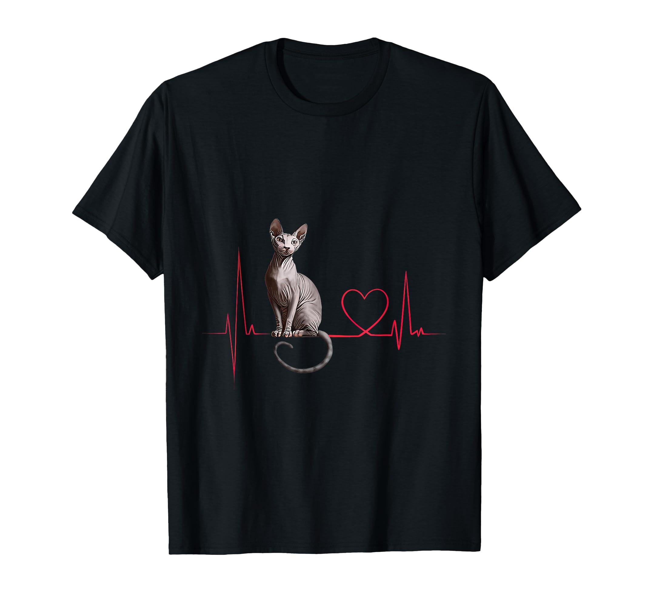 Heartbeat Sphynx Cat T-Shirt