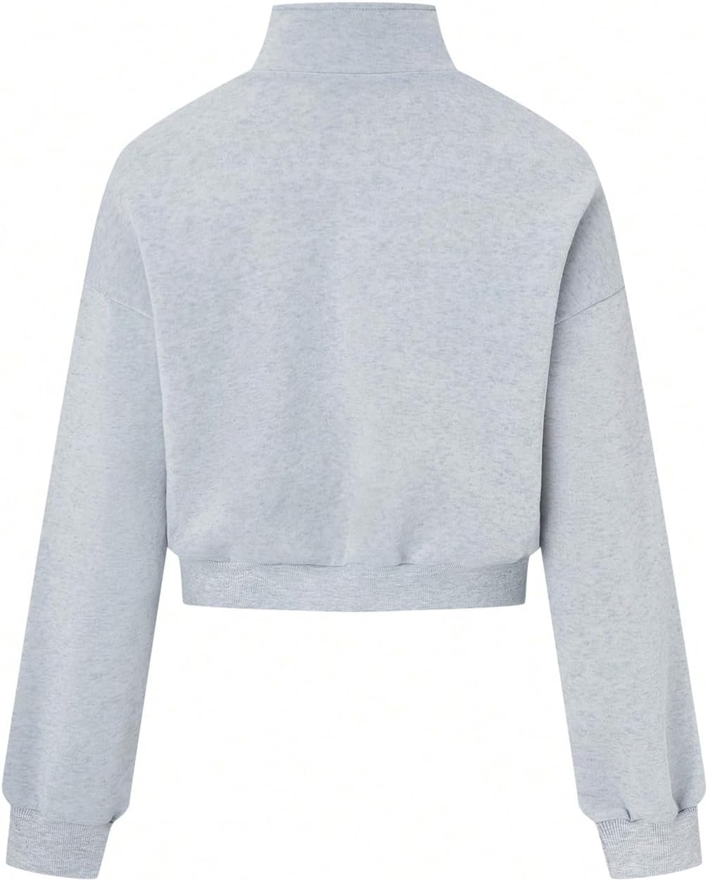 SOLY HUX Women's Half Zip Sweatshirt Long Sleeve Drop Shoulder Collared Casual Pullover Tops with Pocket - Image 3