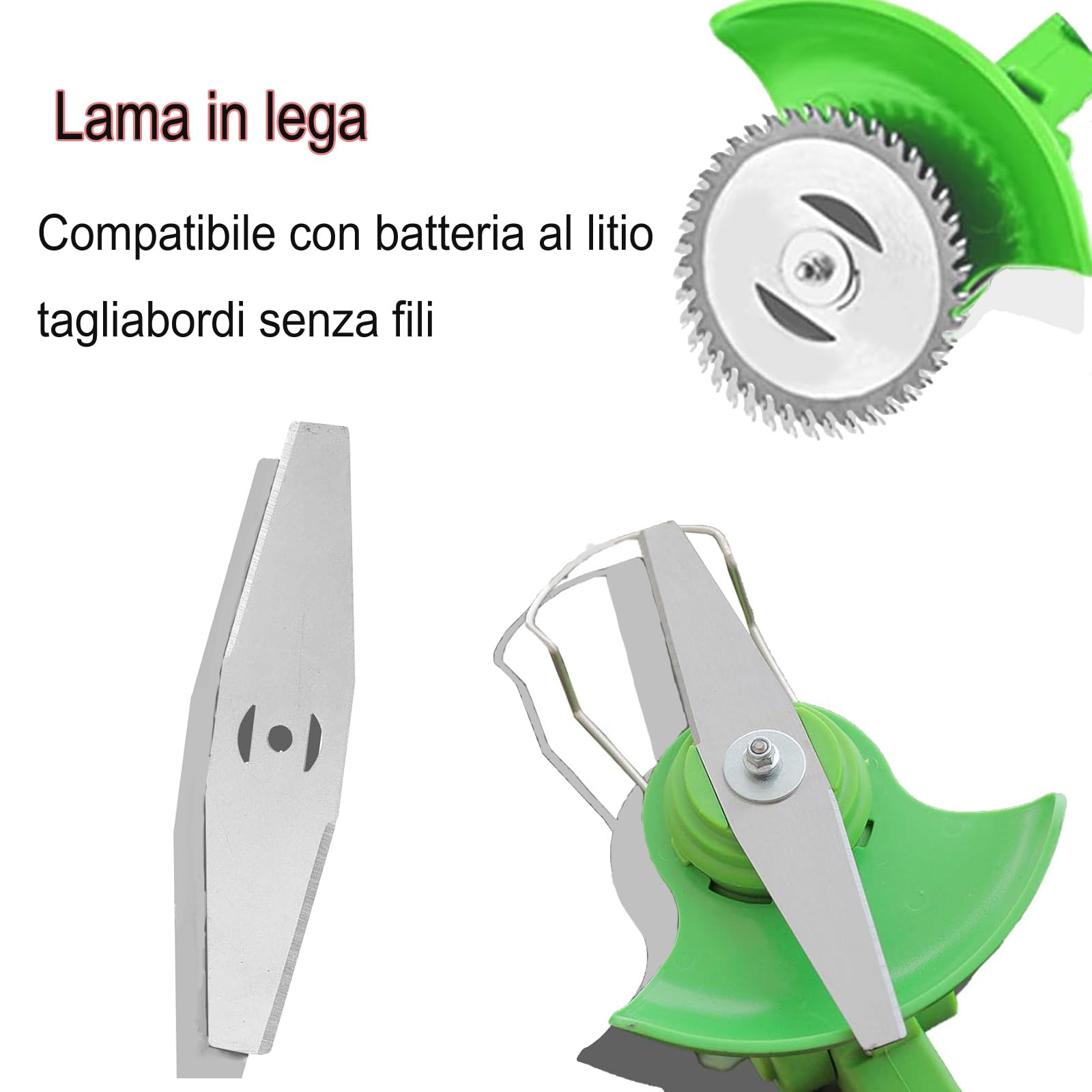 Lame Per Decespugliatore - 17 Pezzi In Metallo E Plastica | Per Giardino, Fattoria E Parco - Foto 10