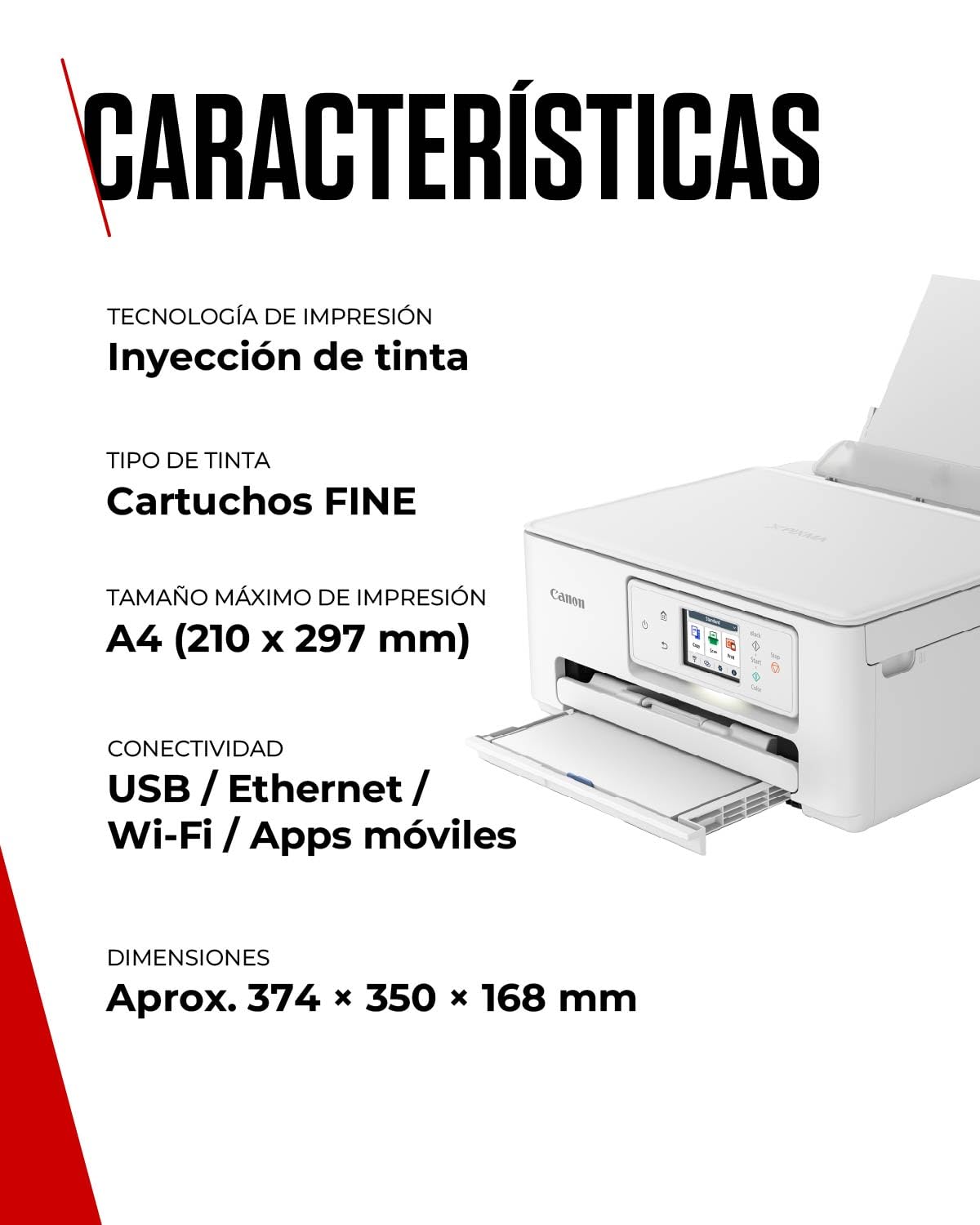 Canon PIXMA TS7650i – Impresora Multifunción para Uso Doméstico | Conexión Inalámbrica, Imprime Desde tu Smartphone | Impresoras con PIXMA Print Plan