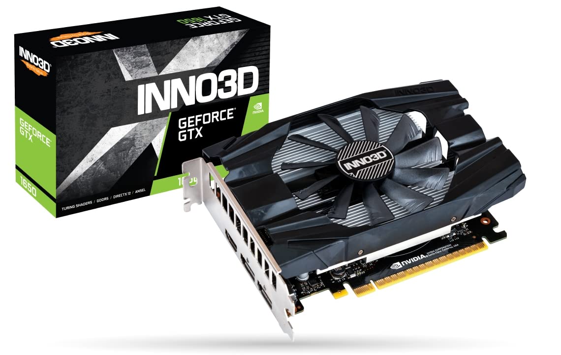 Inno3D GeForce GTX 1650 Compact x1, 4196 MB GDDR5 Graphics Card 