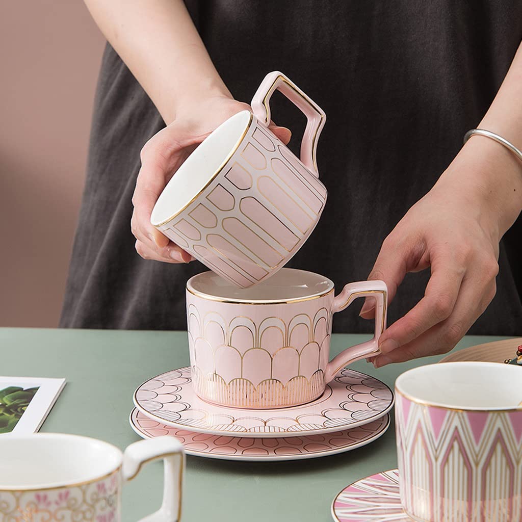 kubek do kawy kubki ceramiczny kubek do kawy i spodek europejski lekki luksusowy domowy zestaw filiżanek do kawy popołudniowa filiżanka do herbaty zestaw do herbaty kubek do picia