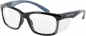 Tarantula Z87 Safety Glasses for Men and Women, Soft TPR Temples, Anti-Fog Clear Lenses, Blue Light Blocking, Removable Side Shields, Lightweight Protective Eyewear