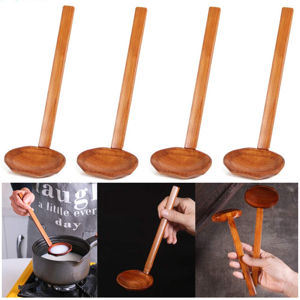 Cucchiai Cucchiaio Antico In Legno Con Manico Lungo Cucchiaio Da Zuppa In Legno Retrò Cucina Domestica Cucchiaio Da Cucina Grande 1 Pezzo Cucchiai Da Cucina