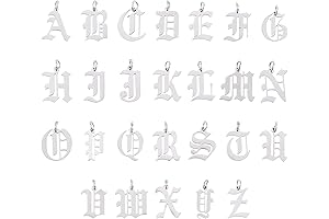 UNICRAFTALE 26pcs Stainless Steel Letter Pendants - The Perfect Embellishment