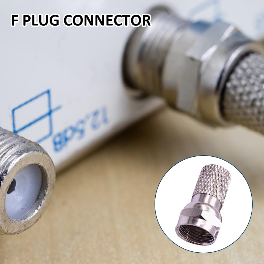 Aerzetix - 5 X Connettore Spina Elettrica F Coassiale Satellite Antenna - Foto 12