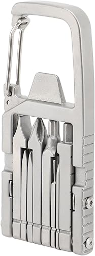 Miniatura 2 de Llavero multiherramienta 13 en 1, punta de destornillador plegable, mini herramienta multiherramienta abrebotellas, herramienta de bolsillo portátil