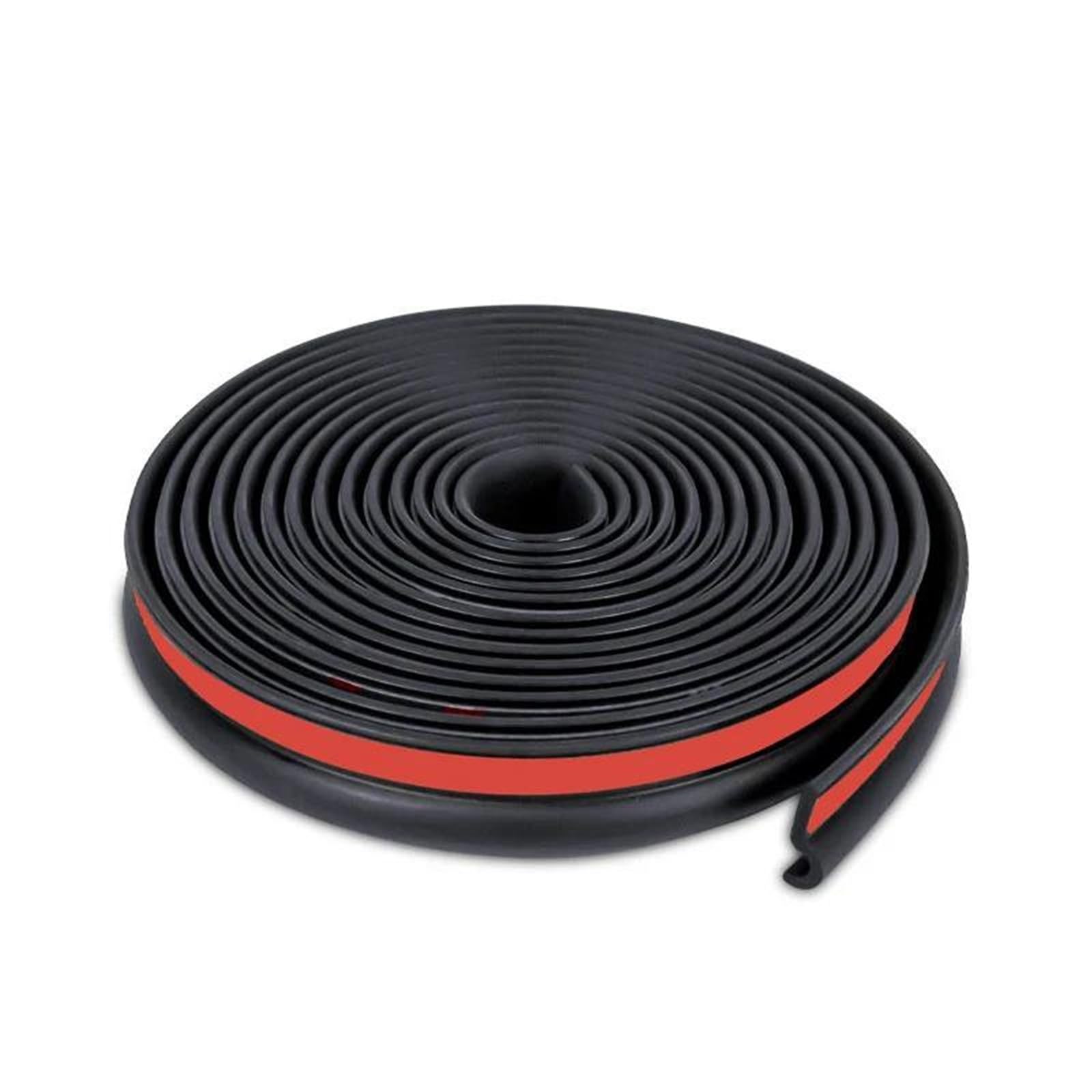 One Color Car Window Rubber Seal Universal Car Seal Strip Auto Rubber Seals For Noise Insulation Dustproof Trim Sealing Strips Window Weatherstrip(4M)