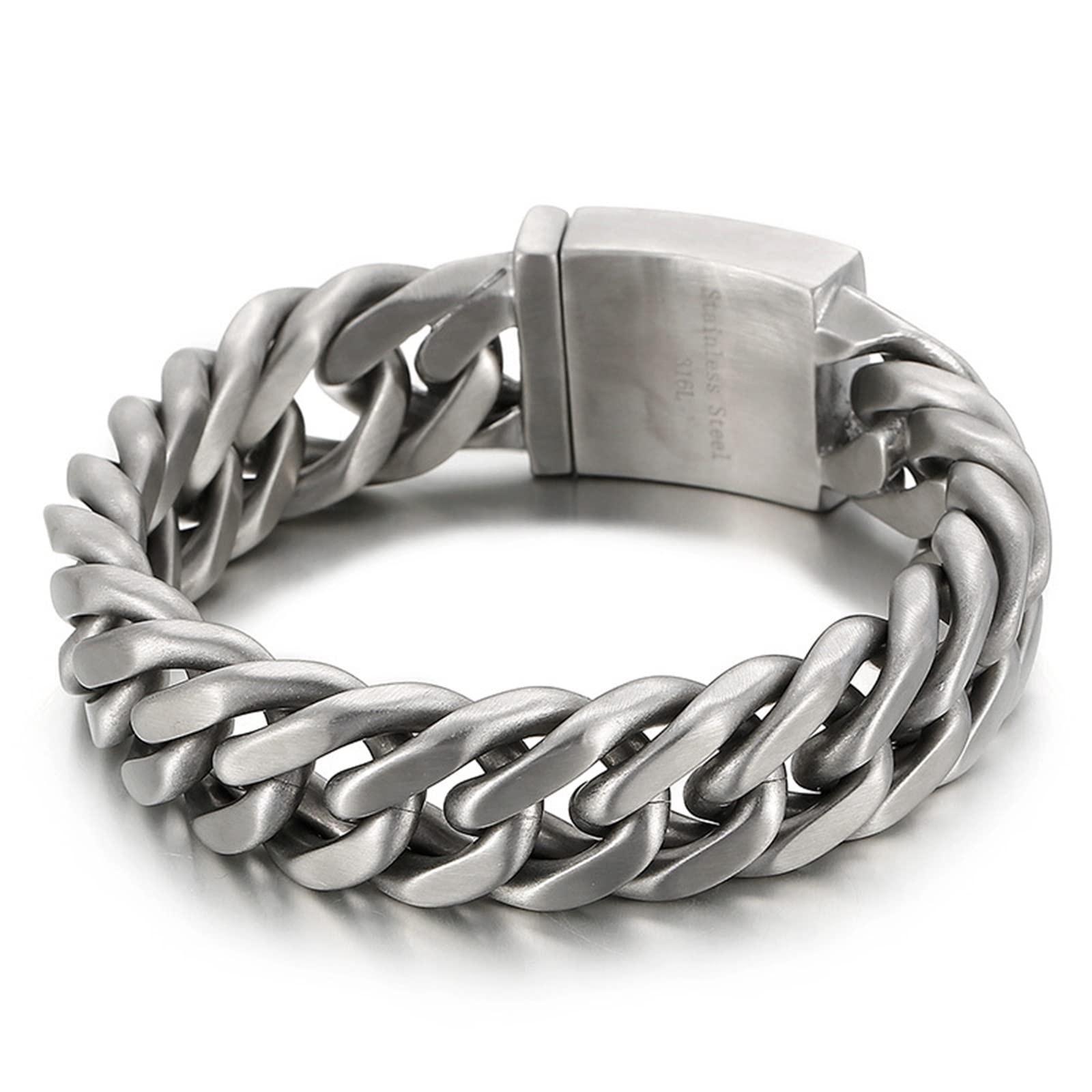Pulseras, Cadena Cubana Caenda Pulseras Plata Regalo para el Día de San Valentín Cumpleaños Aniversario Boda