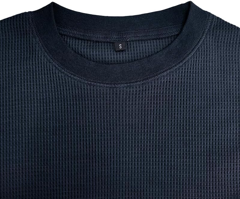 Men's Waffle Long Sleeve T Shirts Casual Crewneck Shirts Thermal Workout Slim Fit Pullover Tee Shirts - Image 5