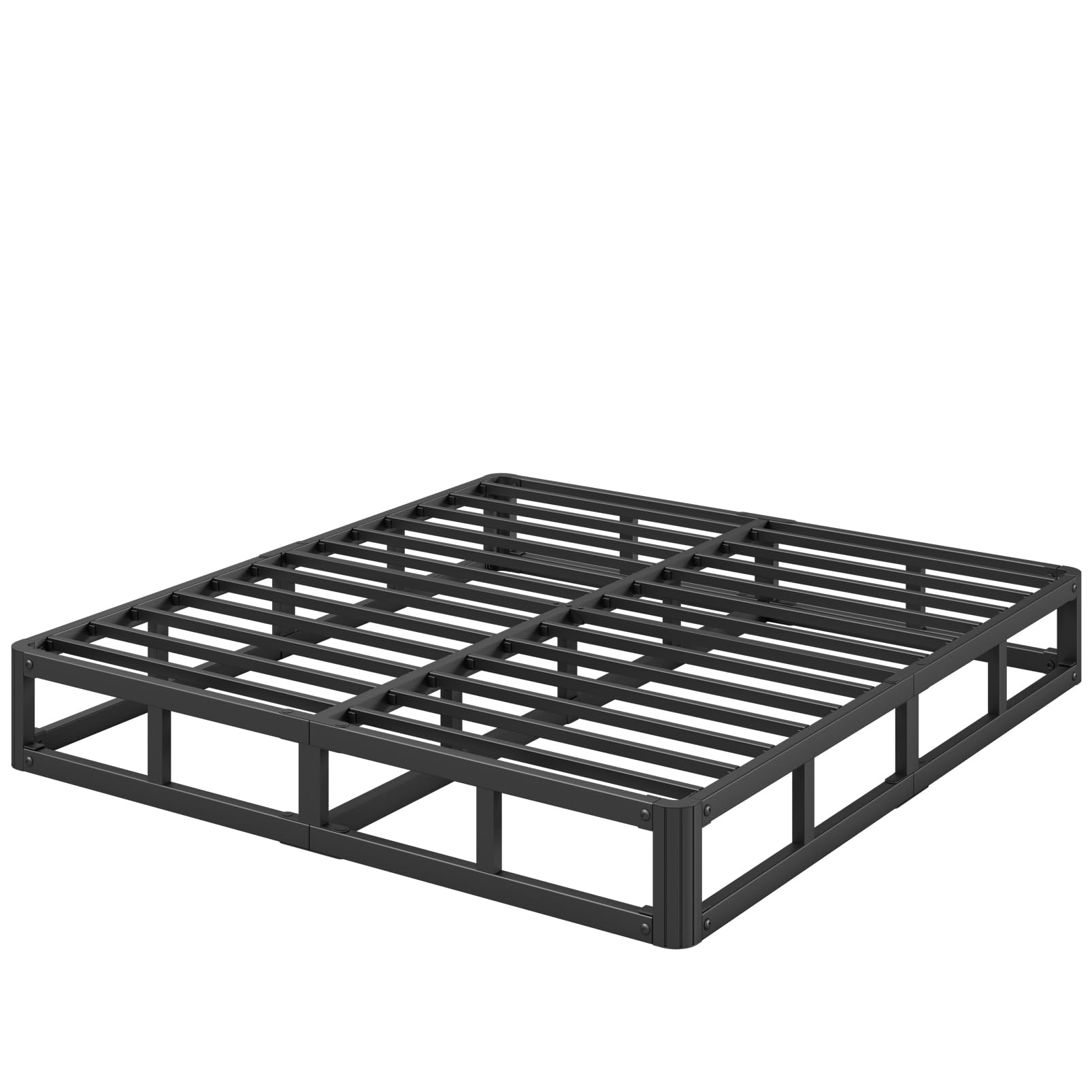 7 in High Heavy Duty Platform Bed Frame King Size, King Size Bed Frame No Box Spring Needed, Sturdy Steel Support Mattress Foundation, Easy Assembly, Noise Free