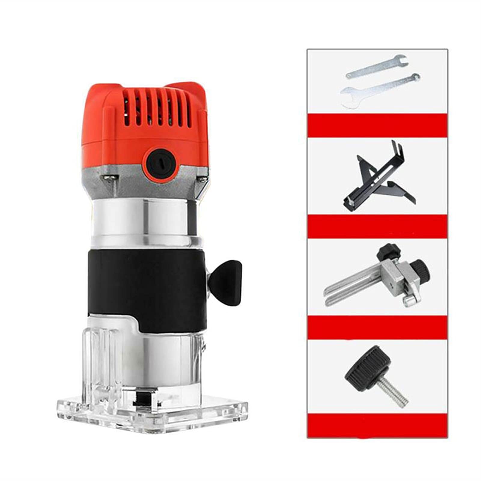 przecinak do drewna 800W Drewno Drewniane Zestaw Combo Maszyny do drewna Maszyny do drewna Frezowanie Grawerowanie Slotting Ciernik elektryczny Narzędzia z frezu frezowego (Color : US 450W)