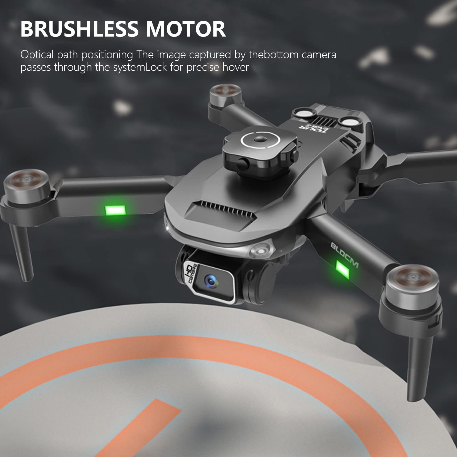 Mini dron dla dzieci z kamerą 1080P HD FPV zabawki zdalnie sterowane prezenty dla chłopców dziewcząt z silnikiem bezszczotkowym, trybem bezgłowym, lotem po ścieżce, przewrotami 3D,