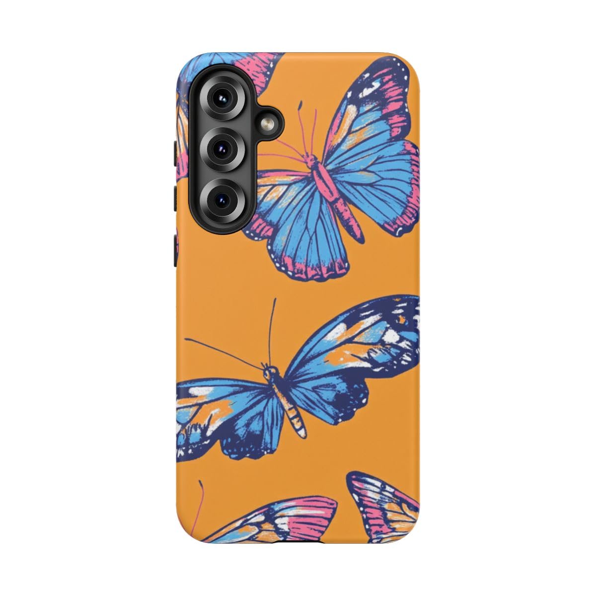 Coque mate Samsung Galaxy S25 Plus de haute qualité - Protection durable design papillons - 5