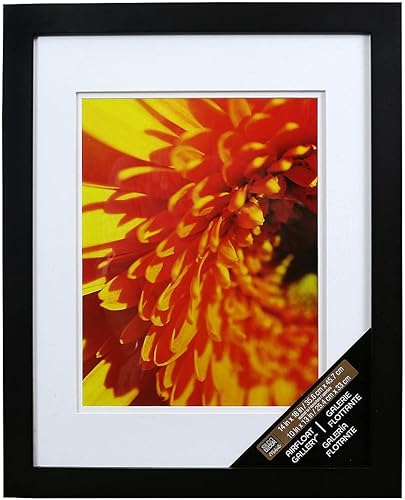 Miniatura 3 de Studio Décor® - Marco de pared con doble paspartú negro de 10 x 13 pulgadas