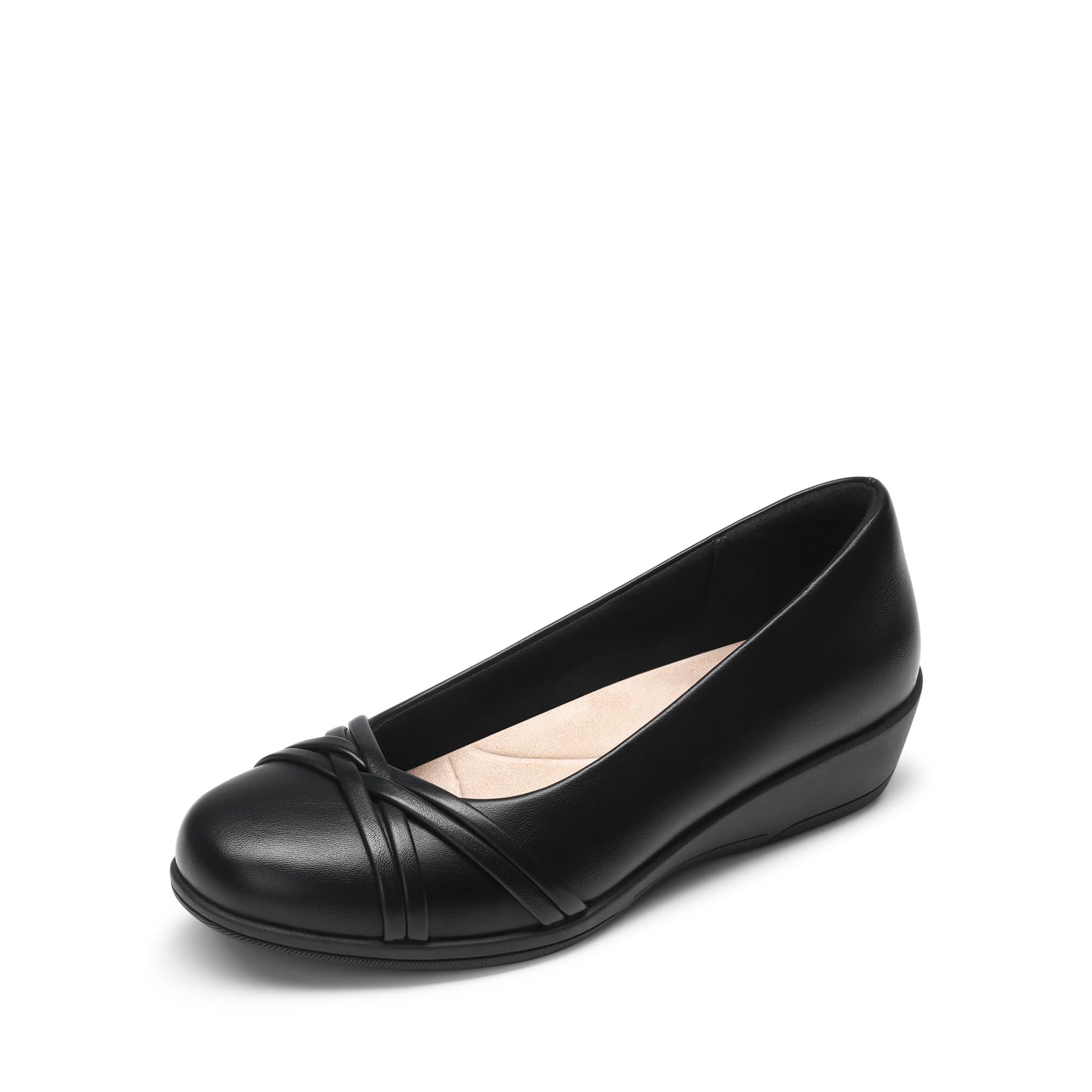 DREAM PAIRS Ballerinas Damen Elegante Kleinem Keilabsatz