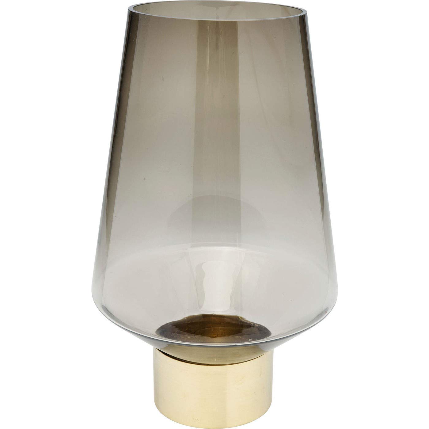 Kare Design Vase Noble Brown Height 40 cm Waterproof Mouth-Blown Glass Decoration Accessories