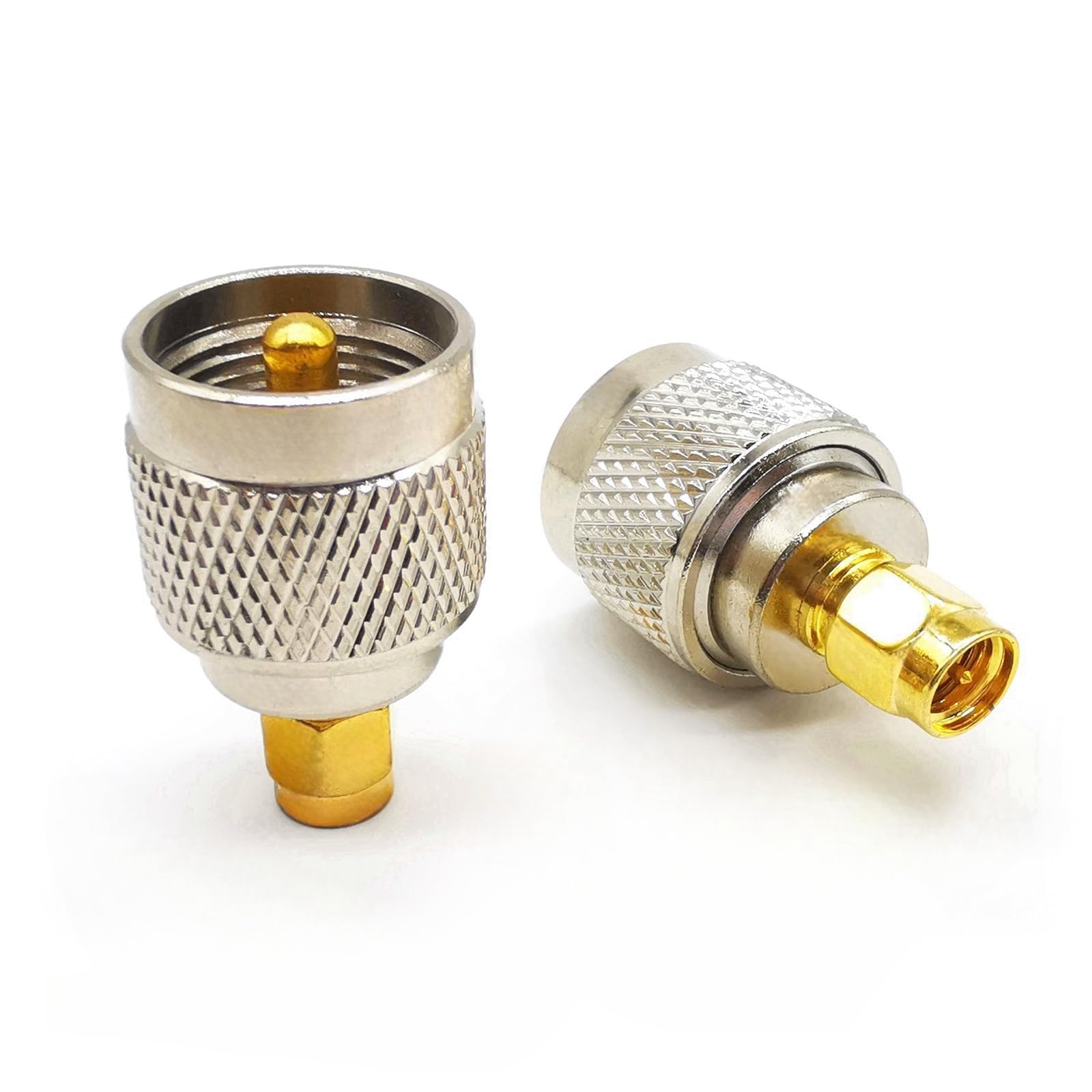 2 x adaptery koncentryczne SMA do PL259 UHF, złącza anteny radiowej SO239 na SMA CB, PL259 męski na SMA męski adapter koncentryczny do anteny radiowej szynki, anteny FPV