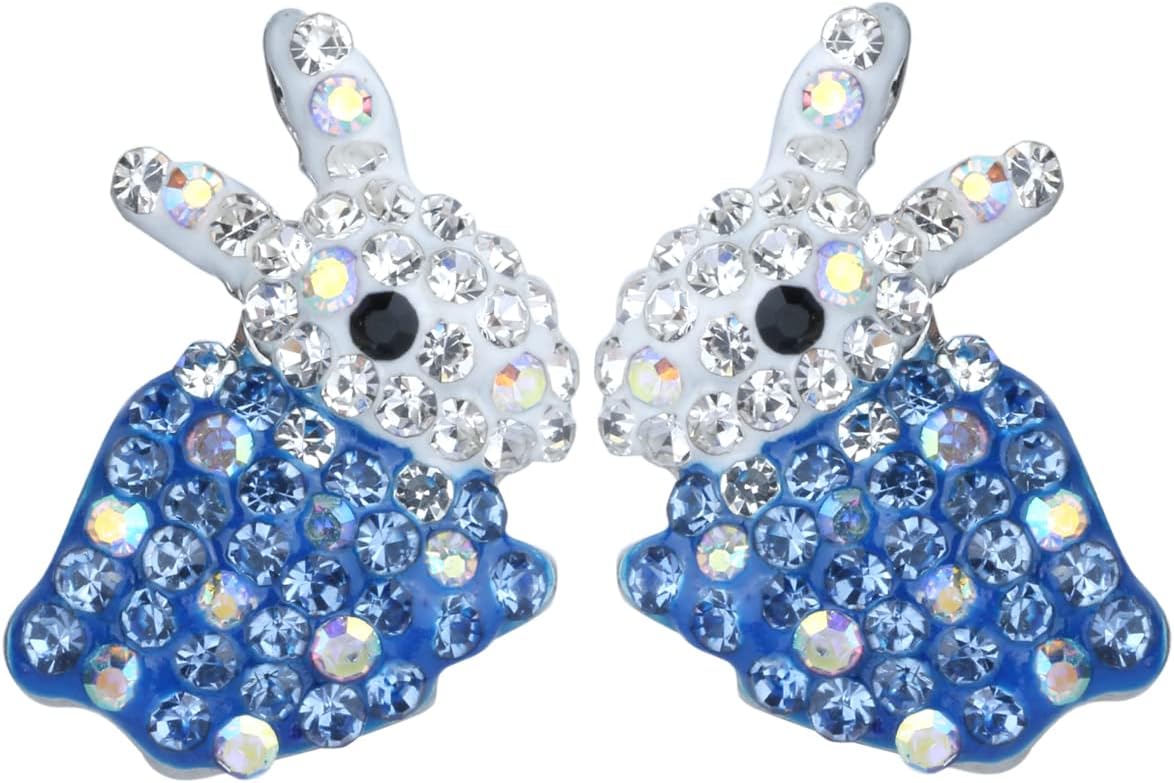 YACQ Easter Bunny Stud Earrings - Hypoallergenic Easter Jewelry for Women
