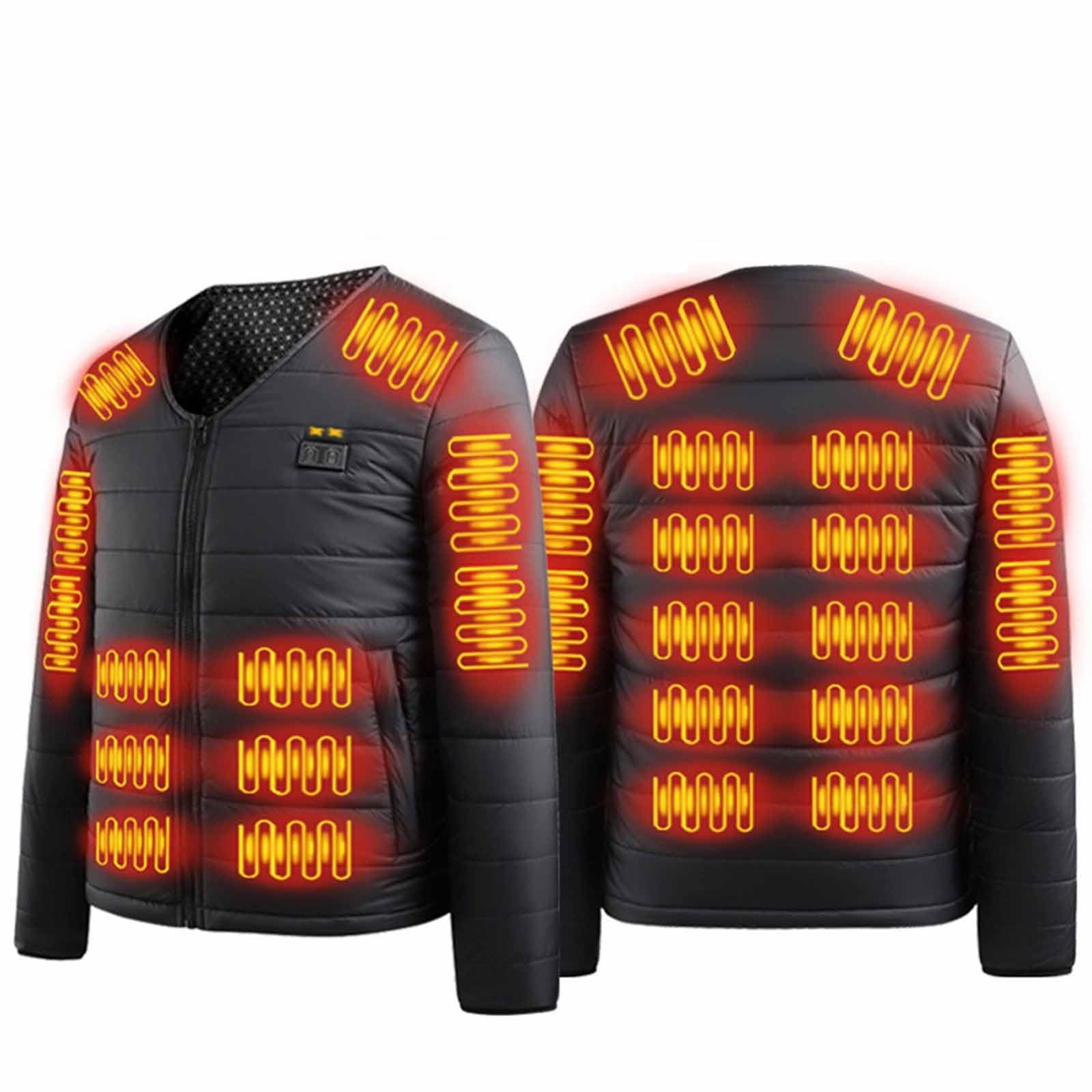 Unisex Heizjacke Herren Beheizbare Jacke Elektrische Ohne Kapuze Steppjacke