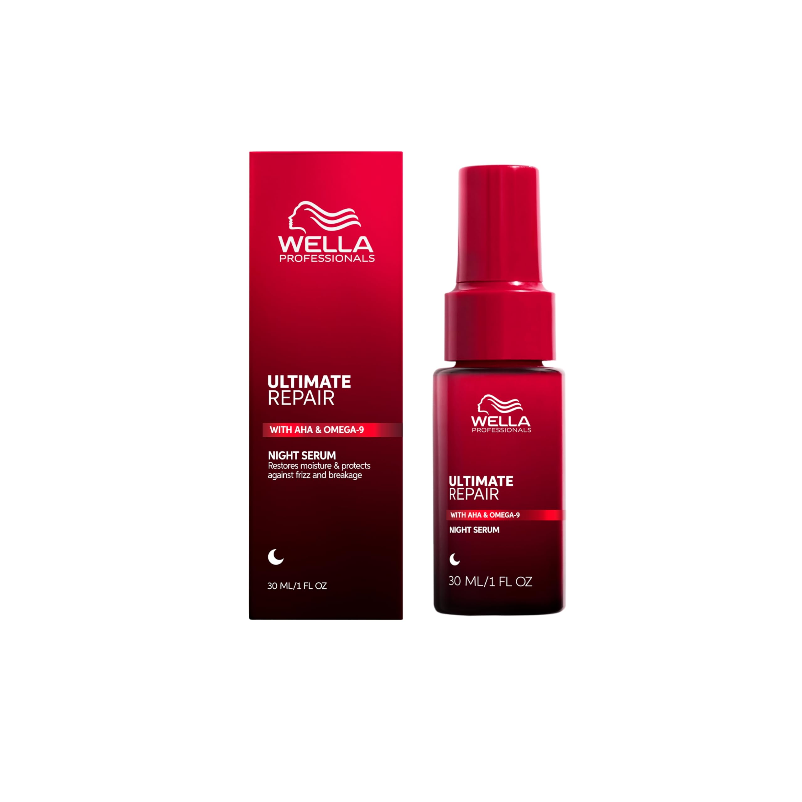 Wella Professionals Ultimate Repair – Sérum de Nuit sans Rinçage pour Cheveux Secs & Abîmés - Réparateur Anti-frisottis - Tous types de cheveux (30ml)