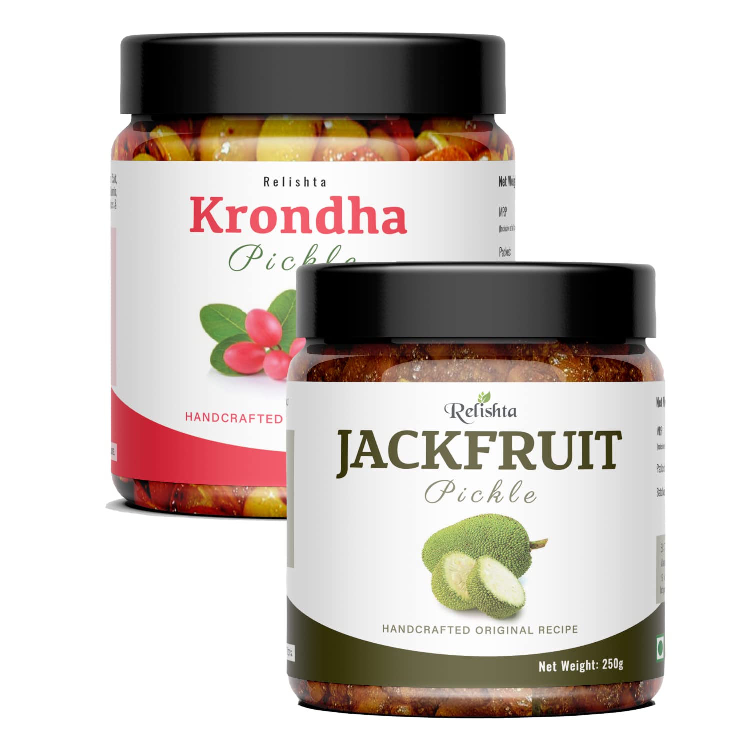 Relishta Jackfruit & Karonda Pickle | Kathal Ka Achar (2x250G) Premium Less Oil Homemade (B09Z92RSY4) Amazon Price History, Amazon Price Tracker