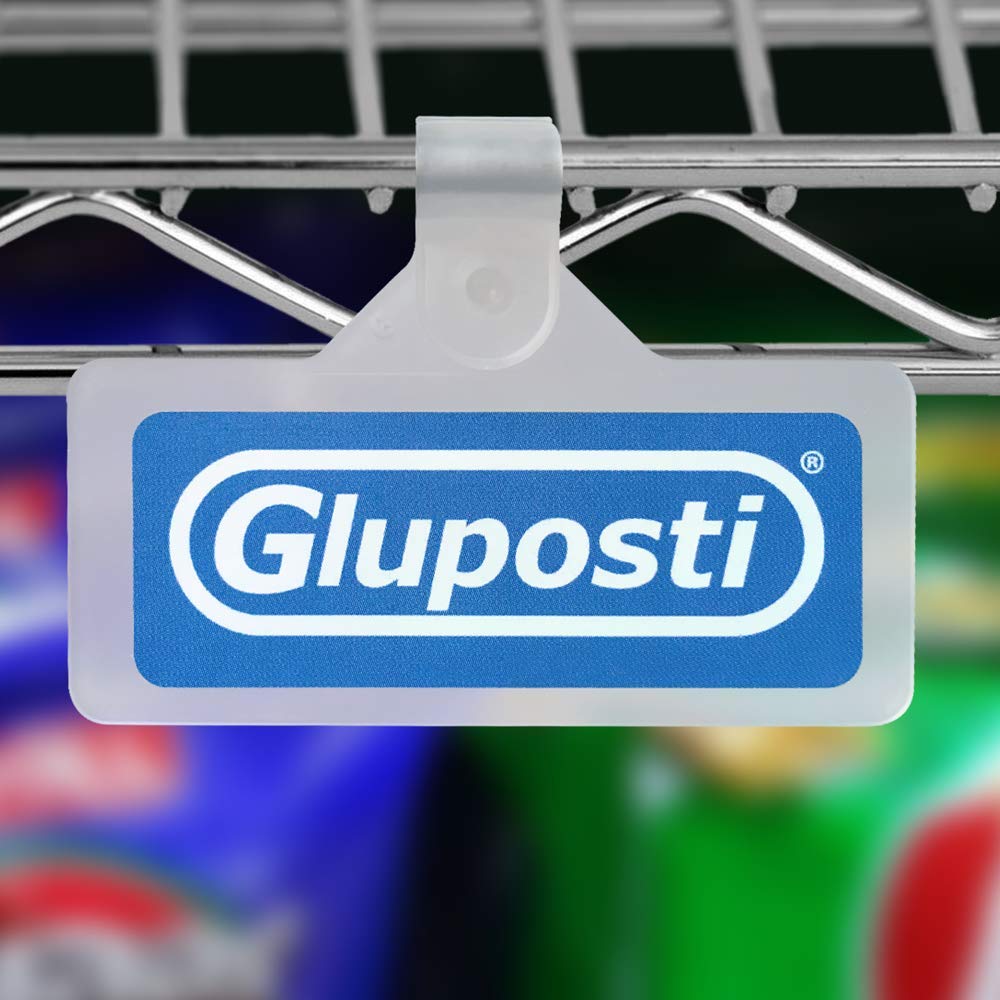 Buy 25 Clear Plastic Wire Shelf Label Holders for Adhesive Labels