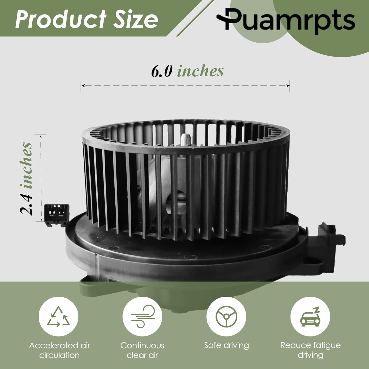 700322 AC Heater Blower Motor - Compatible with Acura & Honda Vehicles -MDX 2014-2020 | Passport 2019-2022, Pilot 2016-2022, Ridgeline 2017-2023, Front