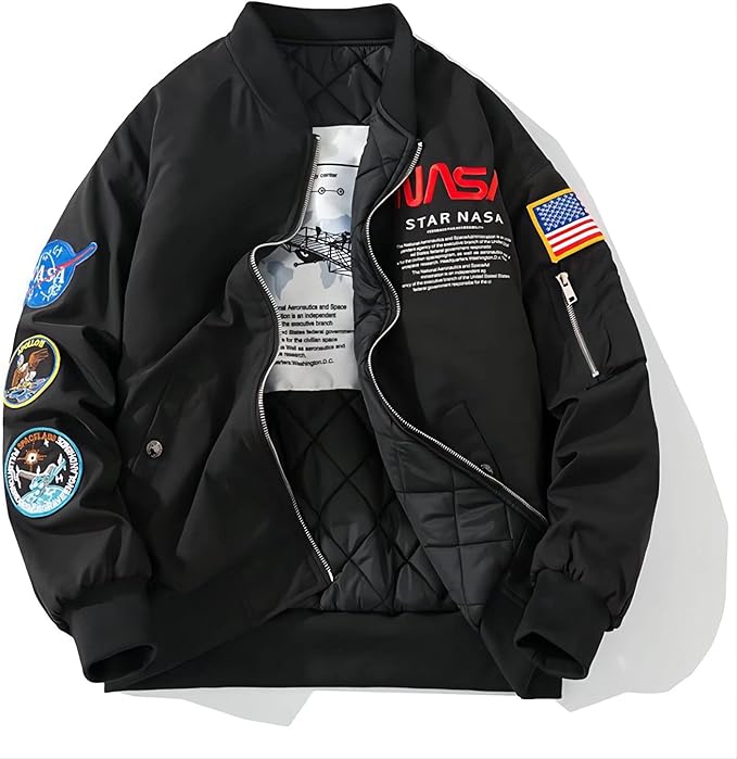 nasa bomber jacket amazon