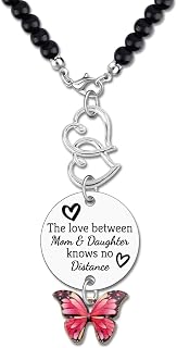 Mother Daughter Gifts from Daughter Son Mother Daughters Car Charm from Mom Rear View Mirror Hanging Ornament Christmas Birthday Gift for Daughters Mothers Day Graduation Gift Rearview Mirror Pendant