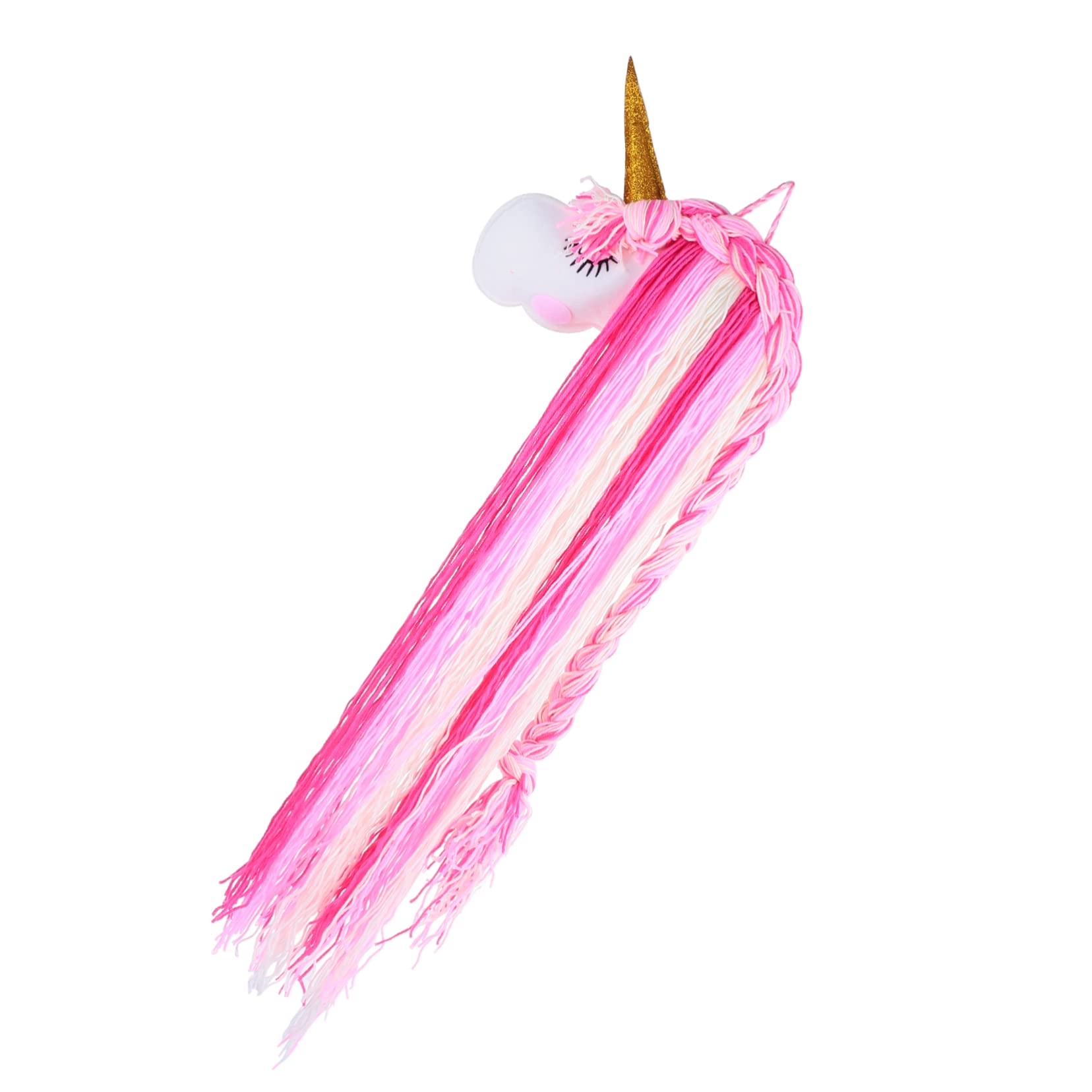 OFFSCH 1pc Felt Unicorn Macrame Hair Bow Holder Macrame Wall Holder Unicorn Bow Hanger Unicorn Hair Bow Organizer Wall Hanging Ornament Girls Hair Clips Organizer Bow Tie Child Ledge
