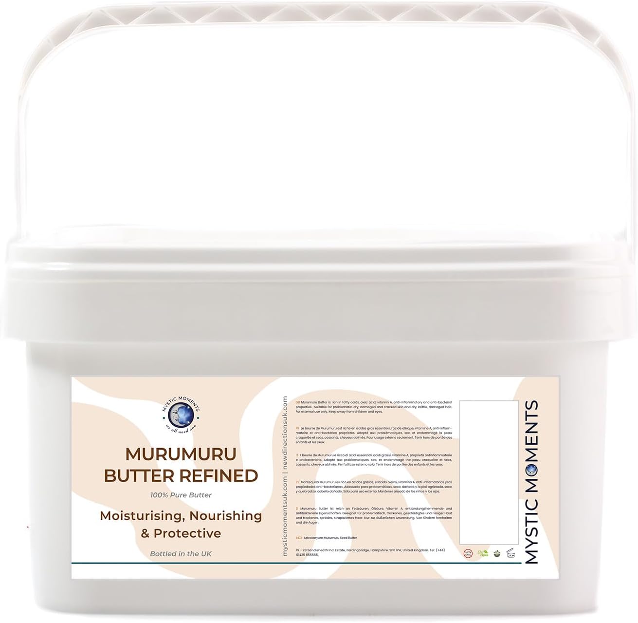 Mystic Moments | Murumuru Butter Refined Butter 5Kg - Pure & Natural Cosmetic Butters Vegan GMO Free