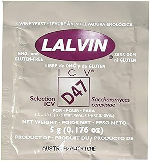 Lalvin D-47x3 Saccharomyces Cerevisiae 3 (5 G. Pouchs)