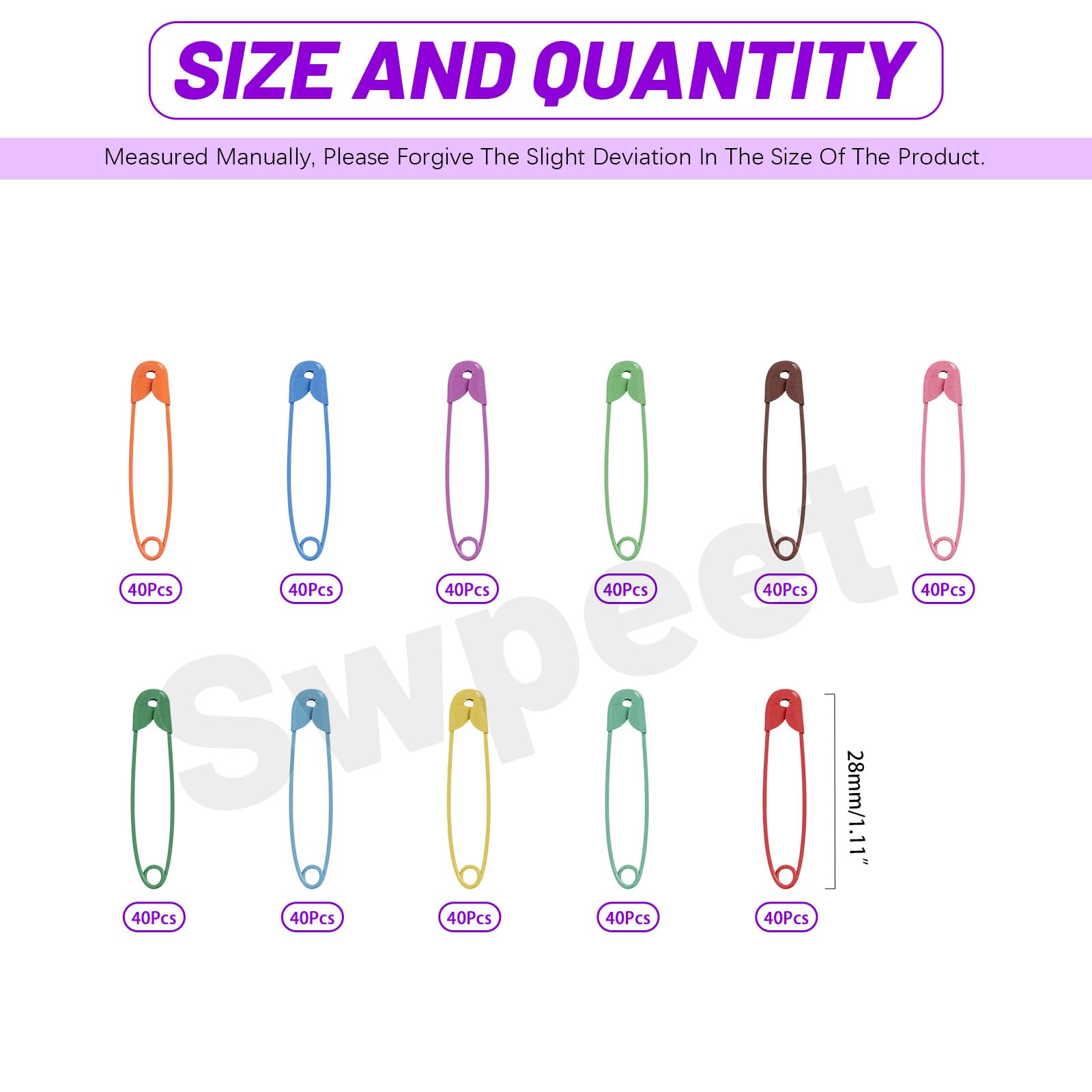 Lot De 2 000 épingles à Nourrice En Métal Pour Vêtements De Bébé