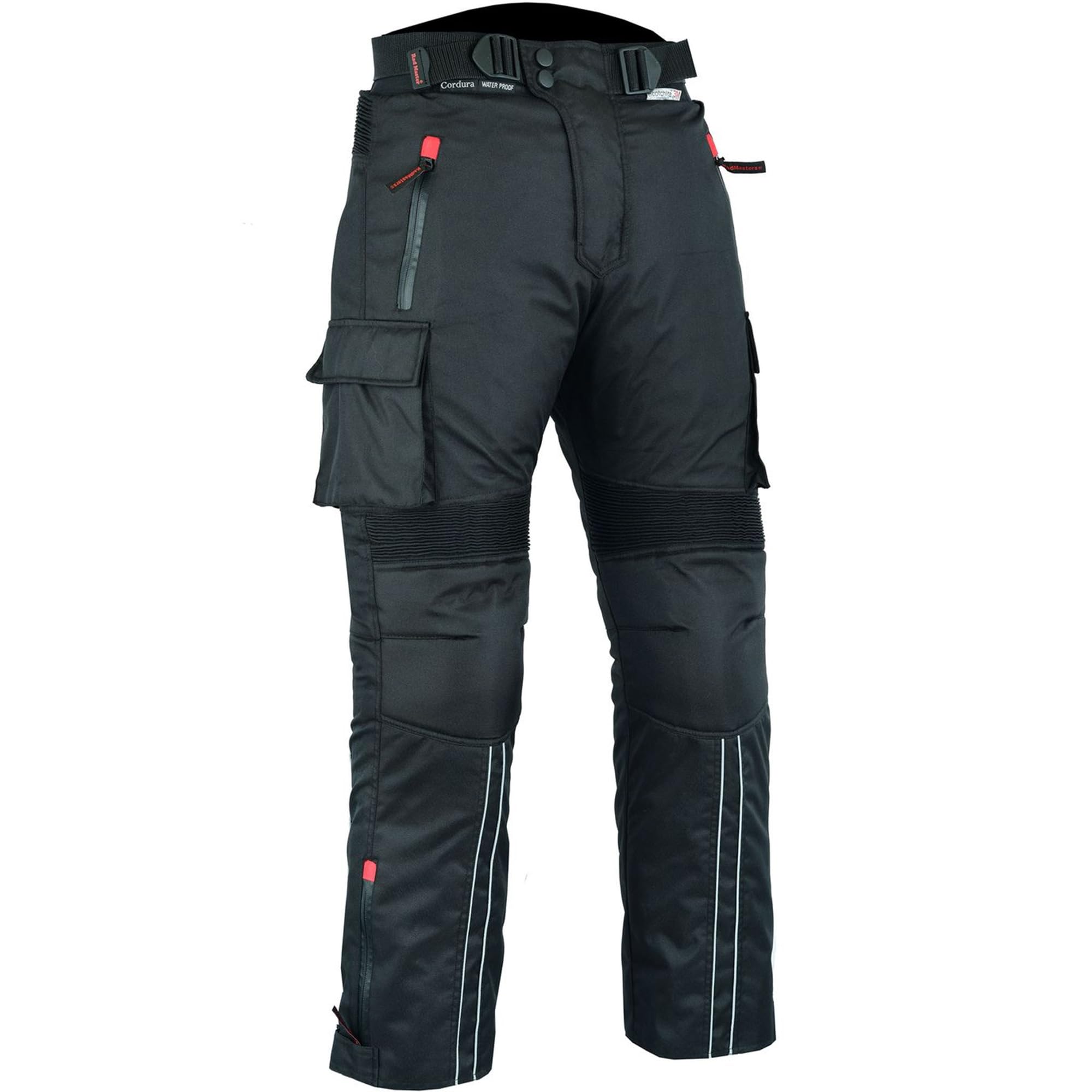 BULLDT Herren Motorradkombi Textilien motorradjacke + Motorradhose inkl. Protektoren, 58/3XL, Schwarz