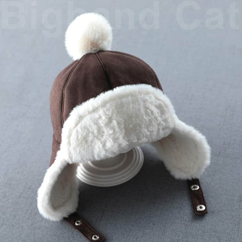 IIG Baby Boy Ushanka Earflap Winter Trooper Cap Unisex Kids Trapper Hat