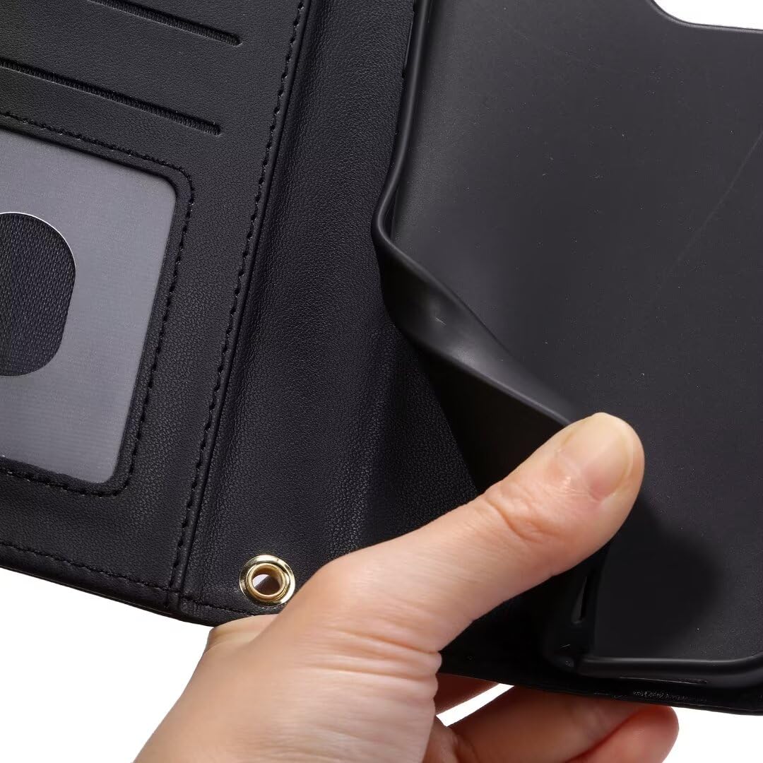 ELISORLI Custodia A Portafoglio Con Cinturino Per Sony Xperia 5 II – Pelle PU, 5 Slot Carte, Supporto Visione E Chiusura Magnetica - 3