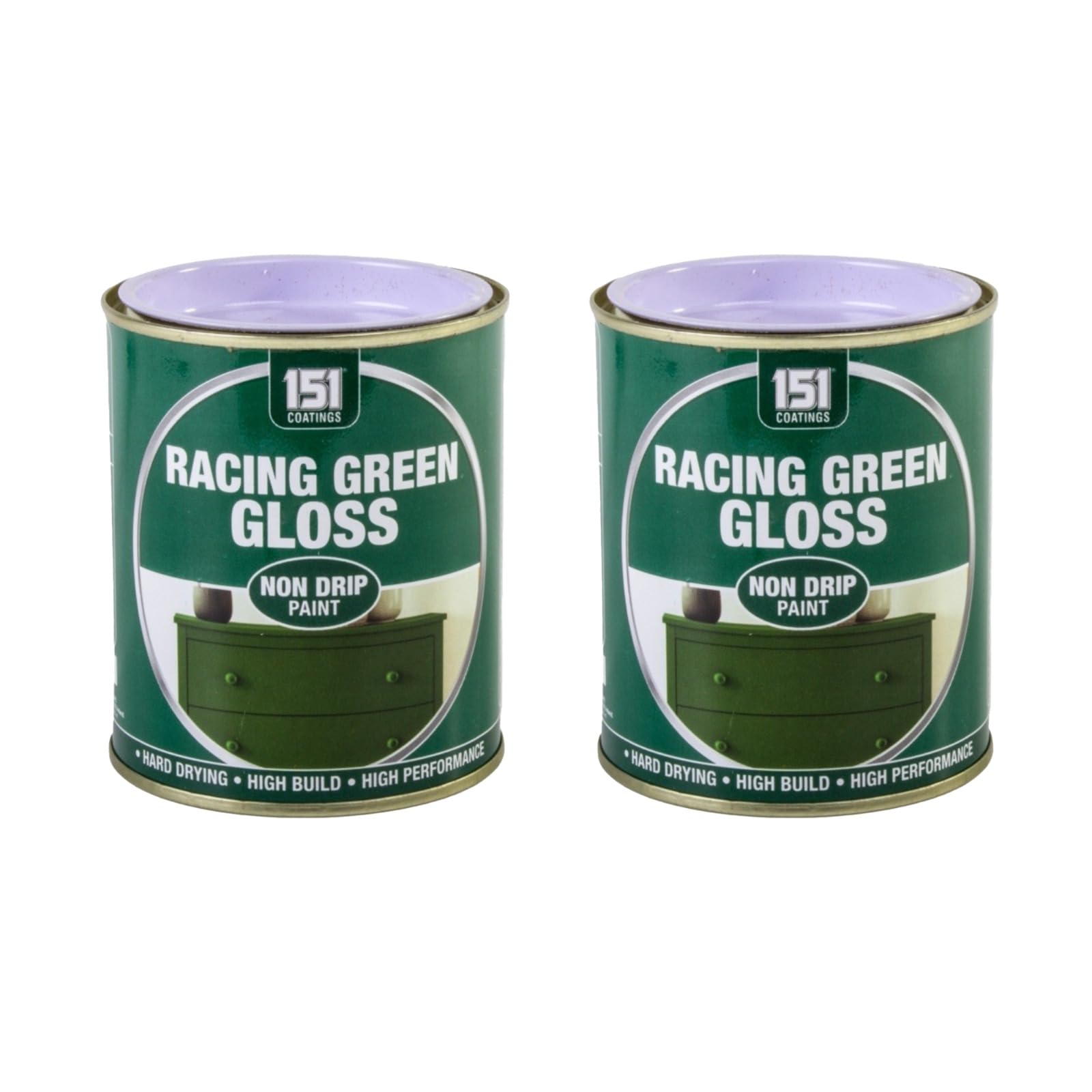 PNJB Non-Drip Gloss Racing Green Paint, Vibrant Finish, Hard Drying, Efficient Coverage, Durable and Long lasting, 300ml (2PCS)