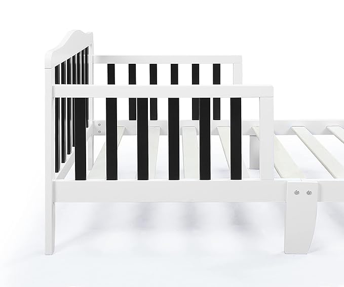 Cama Toddler Twain Olive and Opie Blanca y Negra miniatura 4